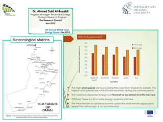 Meteorological stations
 