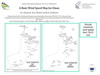 Annual
maximum
wind speed
from 16-31
m/s
 