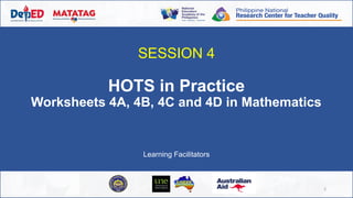 Hots Math Questions S4_SD_HOTS-in-Practice-Math.pptx........ | PPTX
