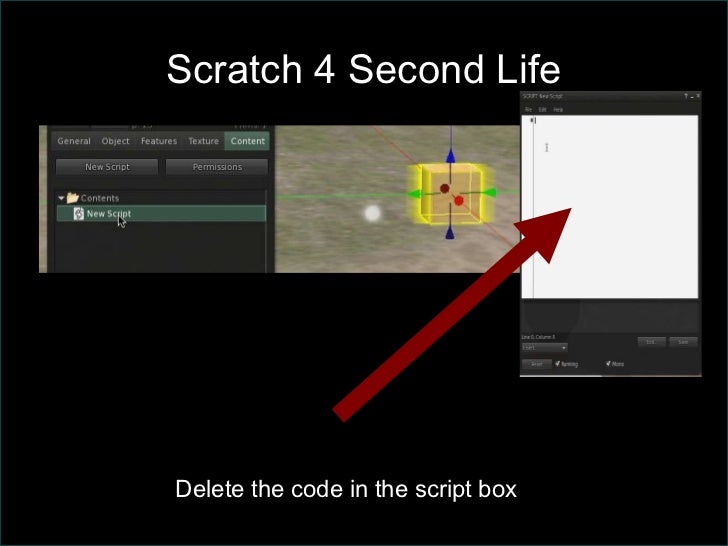 scratch for second life