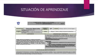 SITUACIÓN DE APRENDIZAJE
 
