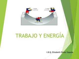 TRABAJO Y ENERGÍA
I.B.Q. Elizabeth Pérez Zepeda
 
