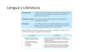 Lengua y Literatura
 