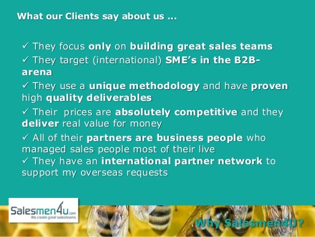 sales elevator pitch