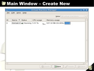 Main Window – Create New 