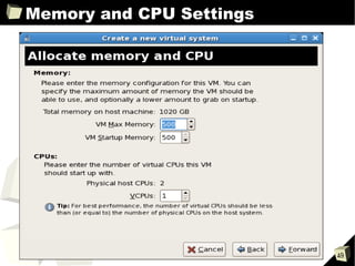 Memory and CPU Settings 