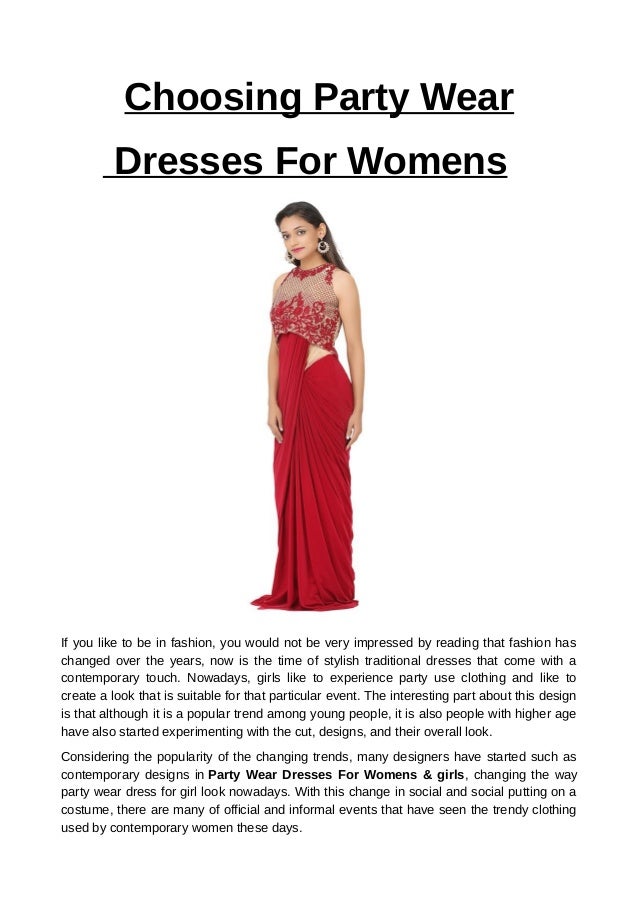 womens party wear dresses