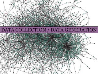 DATA COLLECTION / DATA GENERATION
 