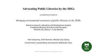 Advocating Public Libraries by the SDGs | PDF