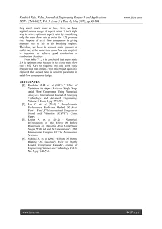 Numerical Investigation of Single Stage of an Axial Flow Compressor for ...