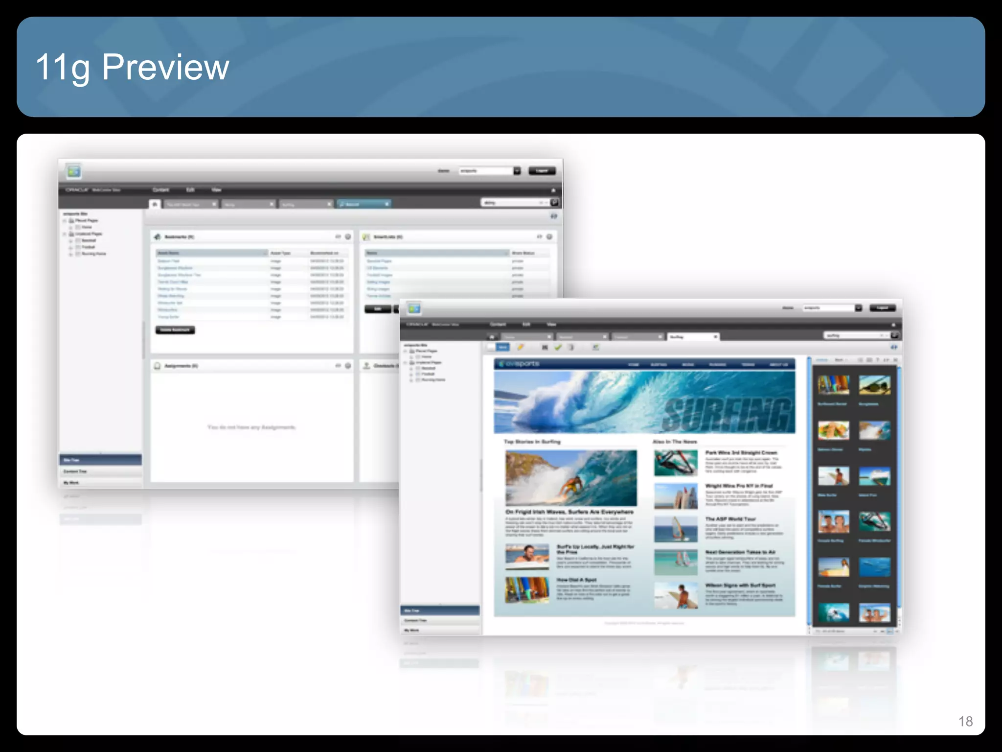 11g Preview




              18
 