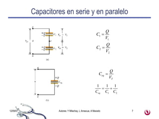 Capacitores en serie y en paralelo 
