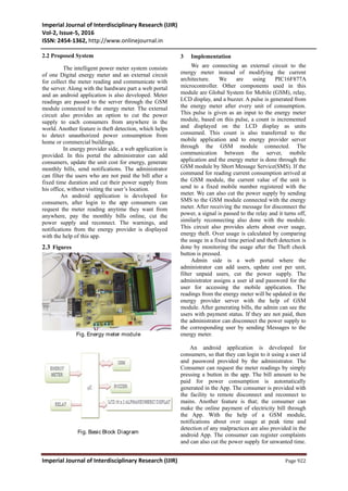 Intelligent Power Meter using GSM network and Android Application | PDF