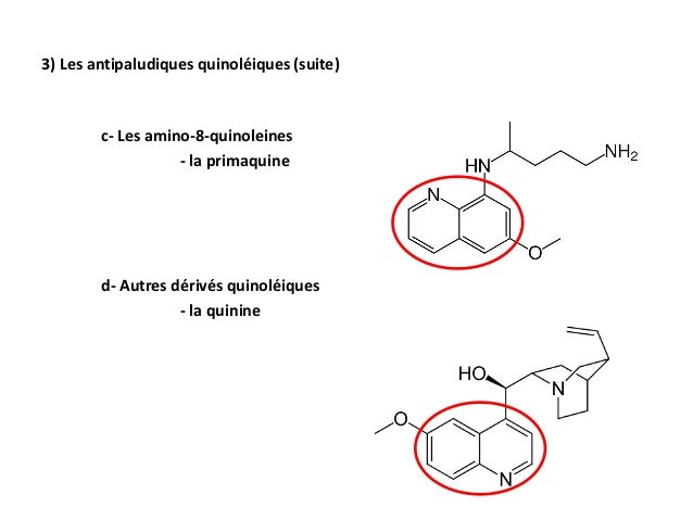 Médicaments antipaludiques quinoléiques et les marqueurs Médicaments antipaludiques quinoléiques et les marqueurs