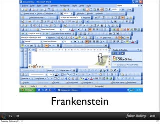 : 20 2011
Frankenstein
15
27Tuesday, February 21, 12
 