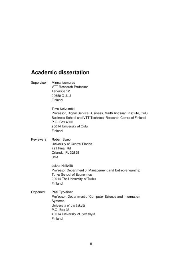 Dissertation on differentiation