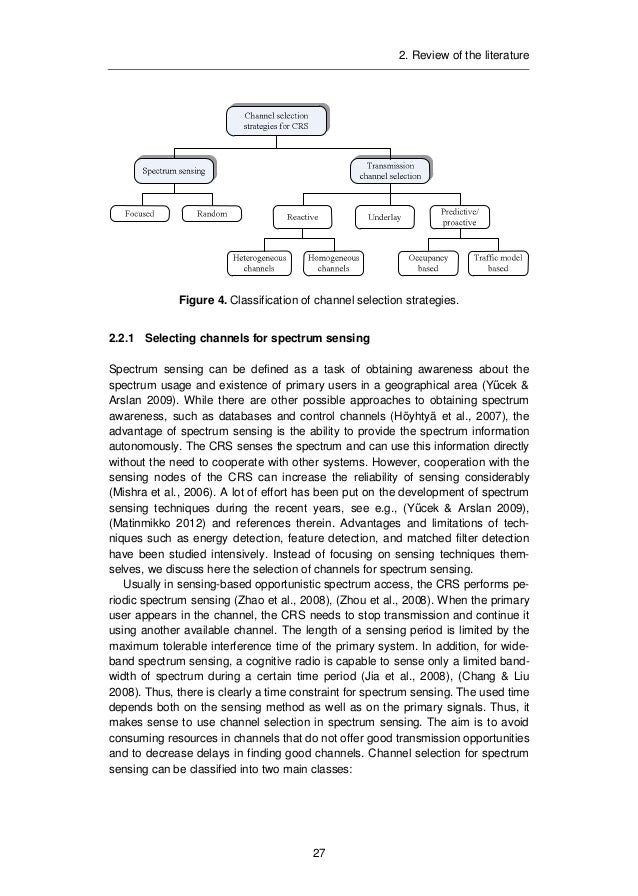 Cognitive radio dissertation