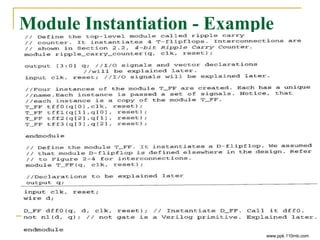 Module Instantiation - Example
www.ppk.110mb.com
 