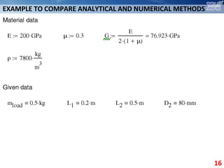 S6 l04 analytical and numerical methods of structural analysis | PPT