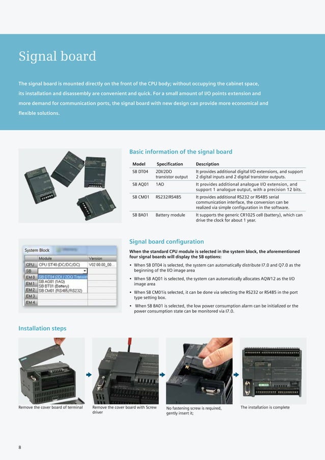 Catálogo de PLC S7200 SMART PDF
