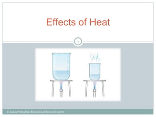 Effects of Heat
1
© Jnana Prabodhini Educational Resource Centre
 