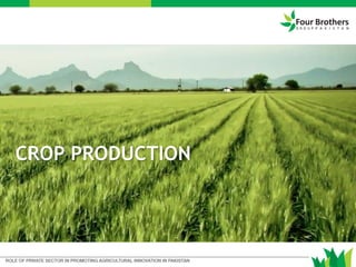 CROP PRODUCTION
 