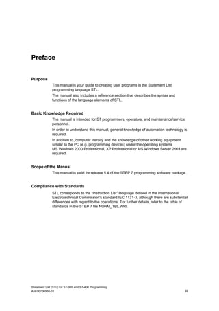 S7 300 stl_programming_manual | PDF