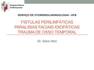 Dr. Dario Hart
SERVIÇO DE OTORRINOLARINGOLOGIA - HFB
 