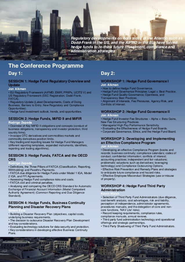 S7C Hedge Funds Regulatory, Risk and Compliance Conference (New York