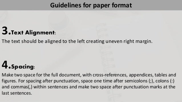 how to write in apa format sample apa text alignment