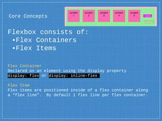 CSS Flexbox (flexible box layout) | PPT