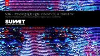 Delivering digital experiences in record time using Adobe Experience Manager
