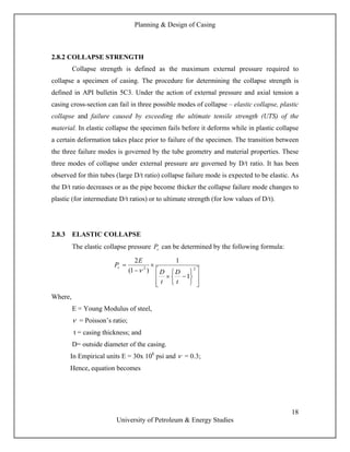 Casing design | PDF