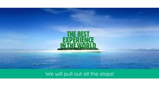 We will pull out all the stops!
 