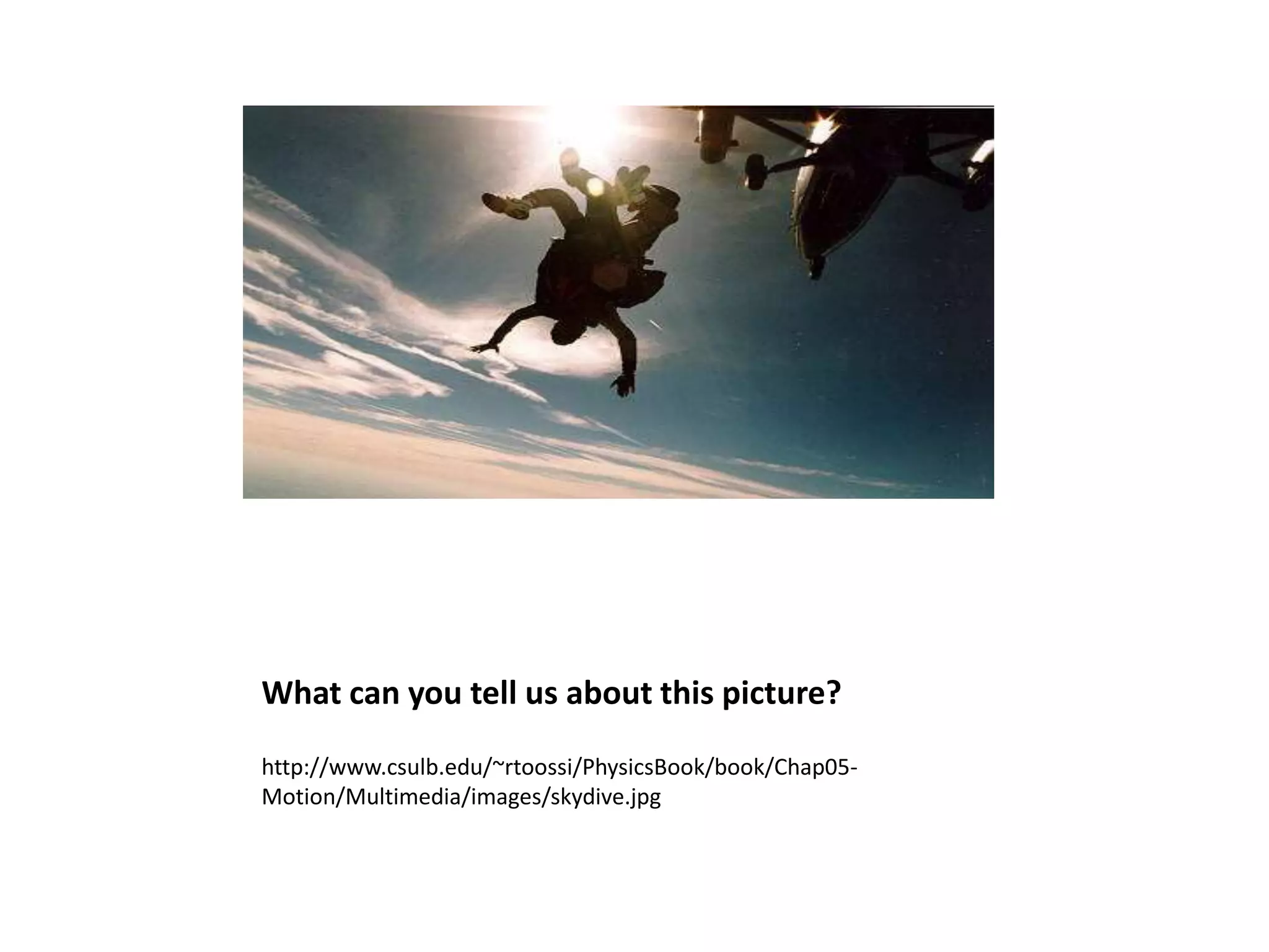 What can you tell us about this picture?

http://www.csulb.edu/~rtoossi/PhysicsBook/book/Chap05-
Motion/Multimedia/images/skydive.jpg
 