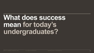 ©2016–17 MINERVA PROJECT, INC. 4ALL RIGHTS RESERVED. PROPRIETARY & CONFIDENTIAL
What does success
mean for today’s
undergraduates?
 