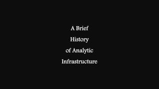 4© Copyright 2015 EMC Corporation. All rights reserved.
A Brief
History
of Analytic
Infrastructure
 