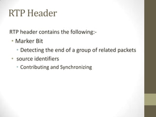 RTP & RTCP | PPTX
