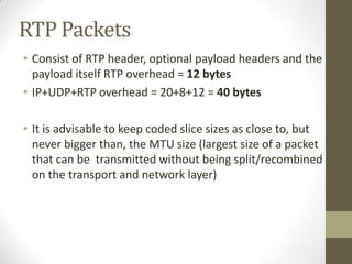 RTP & RTCP | PPTX