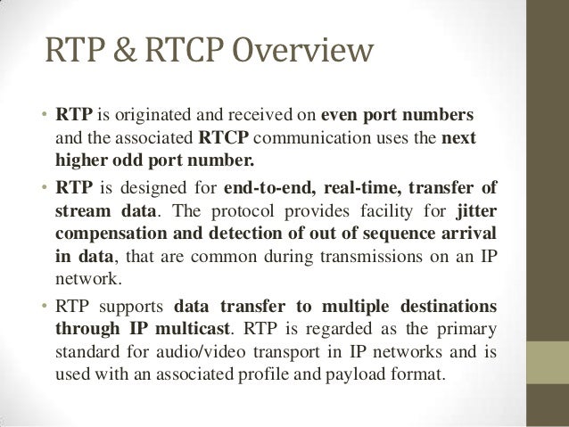rtp rtcp rtp full form