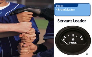 Copyright © 2013-2015 ScrumArabia. Portions used with permission. All rights reserved 28
Servant Leader
•SrumMaster
Roles
 