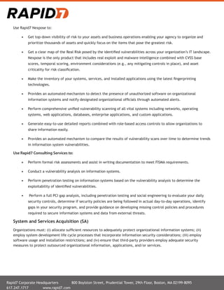 Rapid7 FISMA Compliance Guide | PDF | Information and Network Security ...