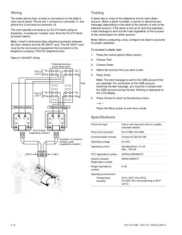 Edwards Signaling SA-DACT Installation Manual dact wiring diagram 