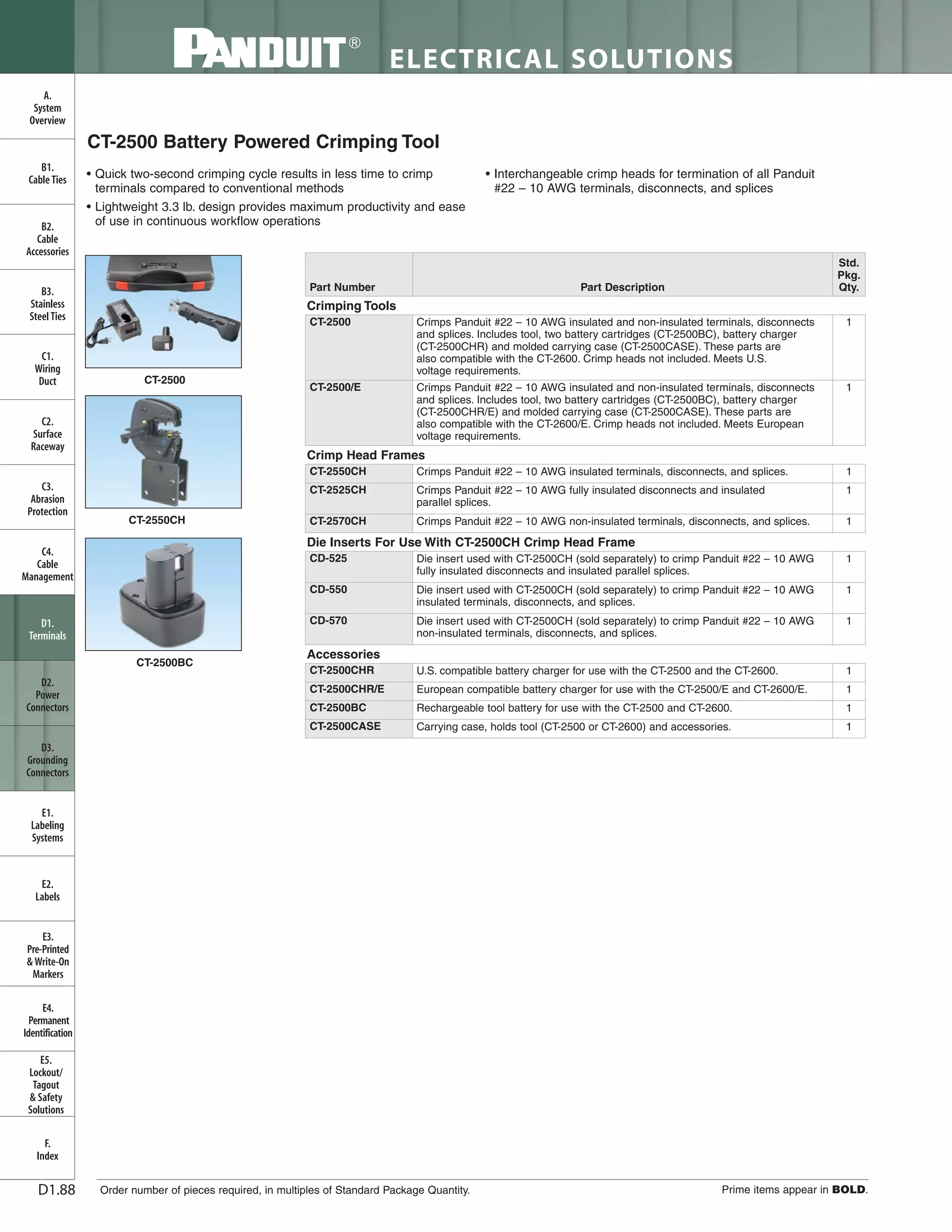 Panduit Cable Ties, Enclosures, Electrical Safety, Identification, Heat Shrink & Wiring Duct 