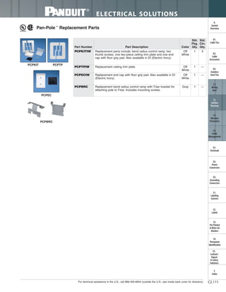 Panduit Cable Ties, Enclosures, Electrical Safety, Identification, Heat Shrink & Wiring Duct 