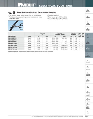 Panduit Cable Ties, Enclosures, Electrical Safety, Identification, Heat Shrink & Wiring Duct 