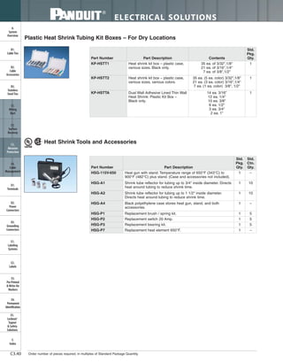 Panduit Cable Ties, Enclosures, Electrical Safety, Identification, Heat Shrink & Wiring Duct 
