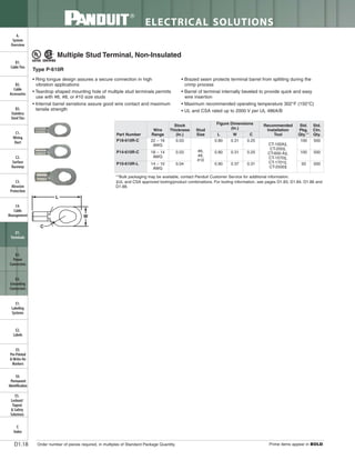 Panduit Cable Ties, Enclosures, Electrical Safety, Identification, Heat Shrink & Wiring Duct 