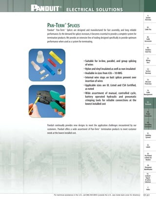 Panduit Cable Ties, Enclosures, Electrical Safety, Identification, Heat Shrink & Wiring Duct 