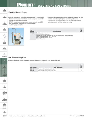 Panduit Cable Ties, Enclosures, Electrical Safety, Identification, Heat Shrink & Wiring Duct 